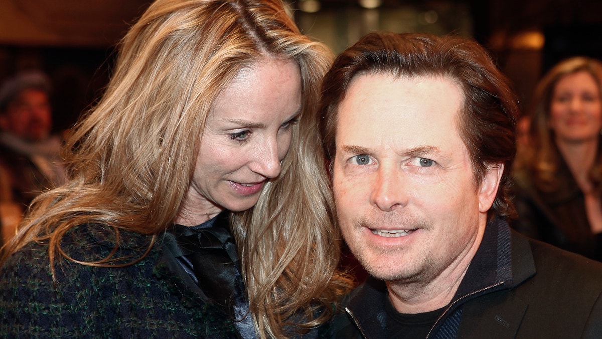 Michael J. Fox and his wife Tracey Pollan.