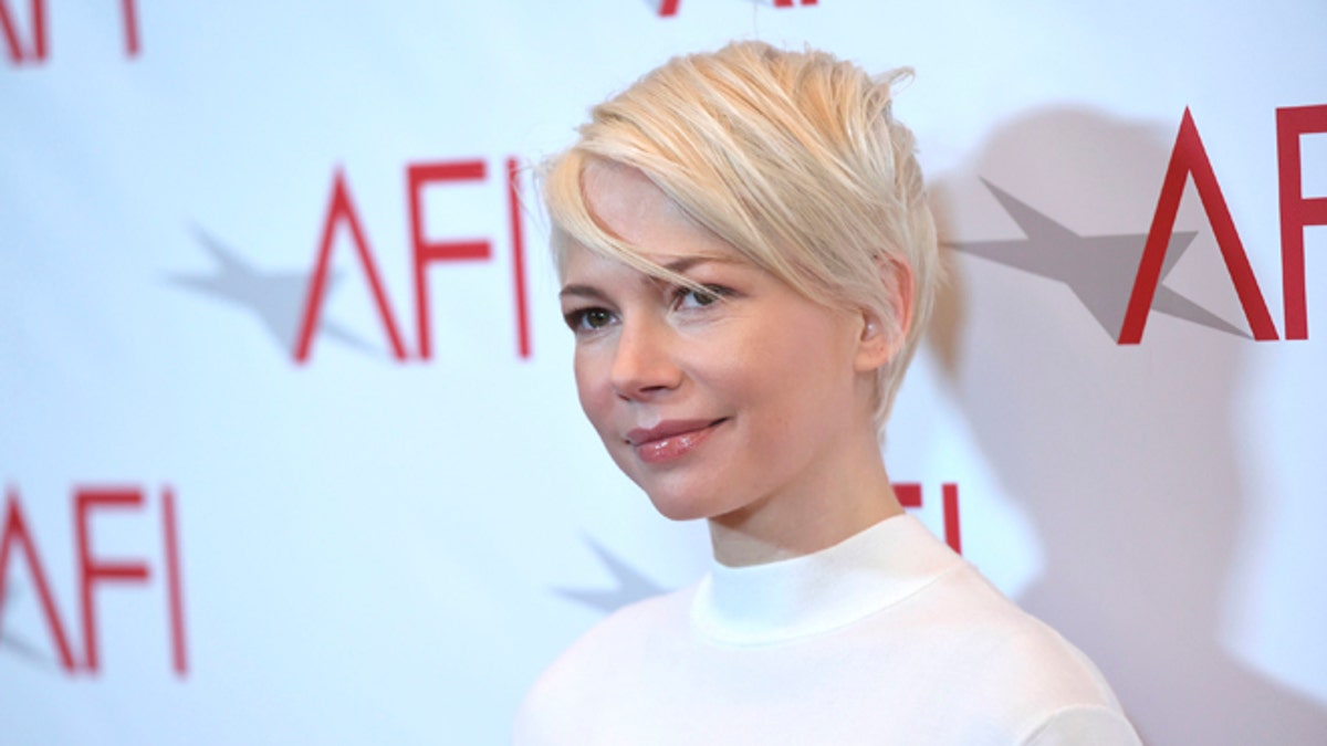 Michelle Williams arrives at the AFI Awards at the Four Seasons Hotel on Friday, Jan. 6, 2017, in Los Angeles. (Photo by Chris Pizzello/Invision/AP)