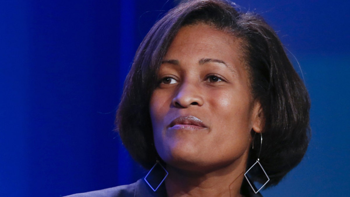 Sept. 24, 2015: Cheryl D. Mills, Counselor and Chief of Staff, U.S. Department of State, listens during a commitment workshop titled 