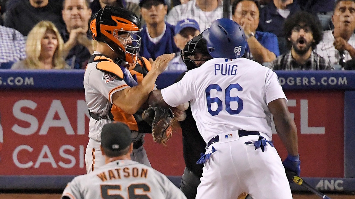 mlb puig fight