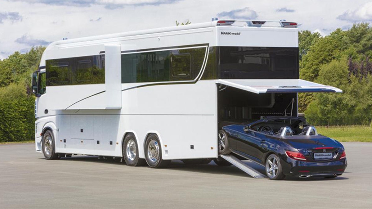 $1.3 million motorhome has room for your family and car