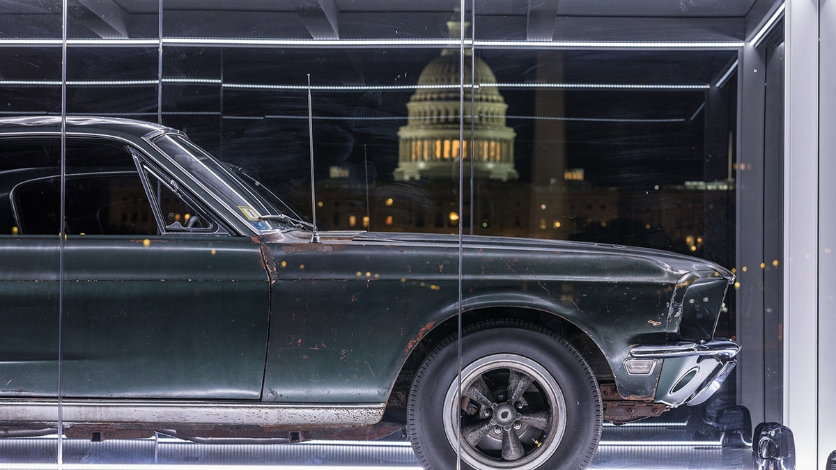 Once considered lost forever, the original 1968 Ford Mustang GT from the Warner Bros. movie âBullittâ is headed for Washington, D.C. The iconic car will be on display at the National Mall in celebration of Mustangâs 54th birthday and the 50th anniversary of âBullitt.â Photo credit: Historic Vehicle Association