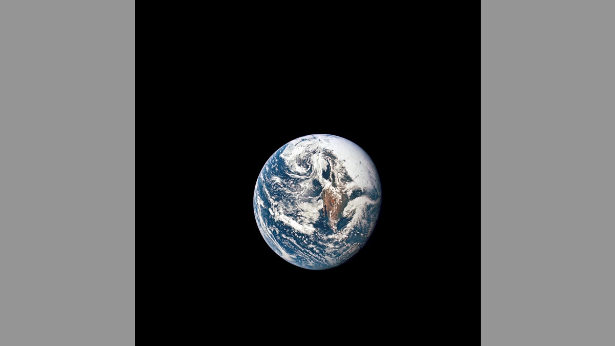 earth black and white from space