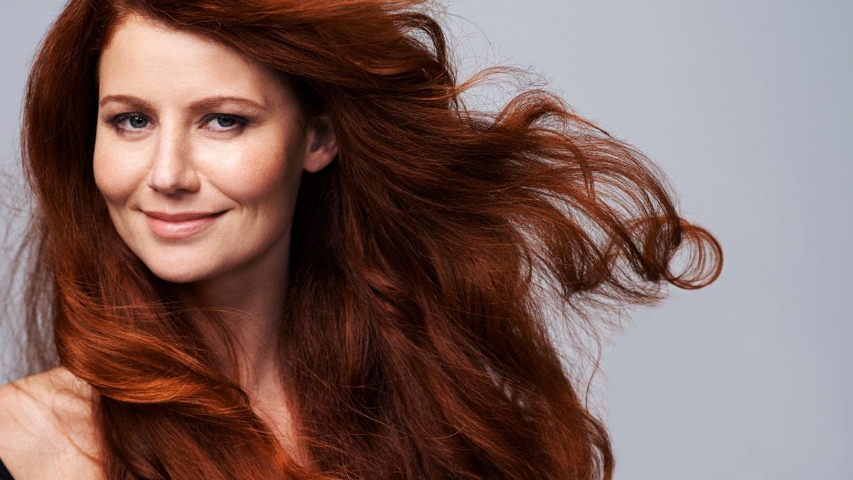 Showing off her crowning glory