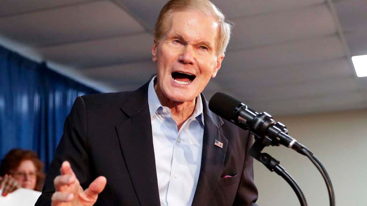 Sen. Bill Nelson, D-Fla., speaks during a Democratic Party rally Friday, Aug. 31, 2018, in Orlando, Fla. Democratic gubernatorial nominee Andrew Gillum's matchup against the Republican nominee, U.S. Rep. Ron DeSantis, and Nelson's race against Republican Gov. Rick Scott are two of the most-watched races in the midterm elections. (AP Photo/John Raoux)