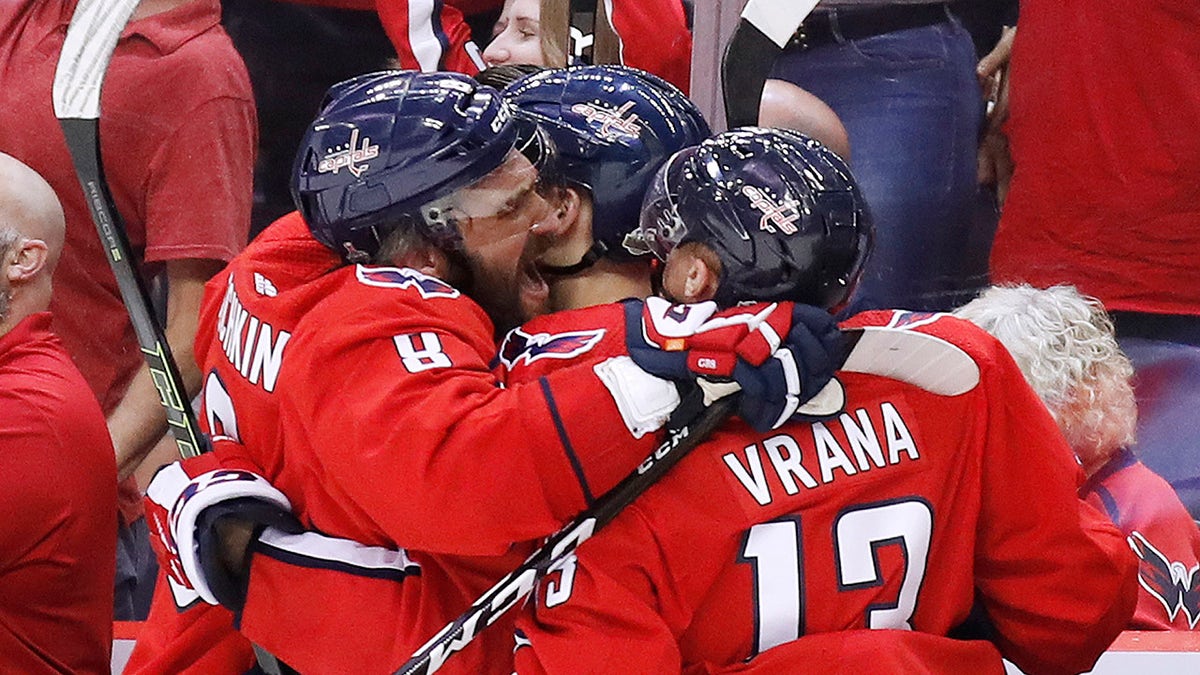 nhl caps celebrate