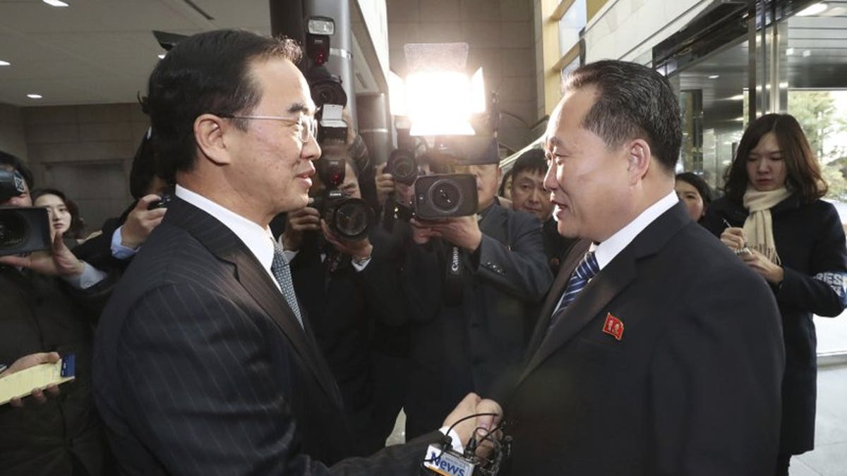 North and South Korea meeting AP