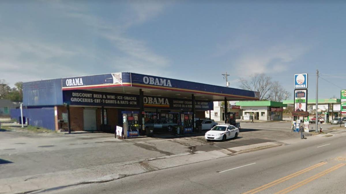 obama gas station