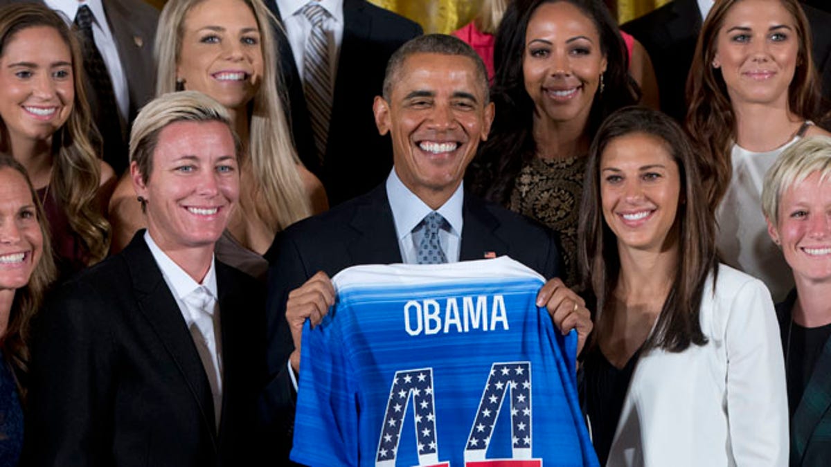 Obama US Women Soccer