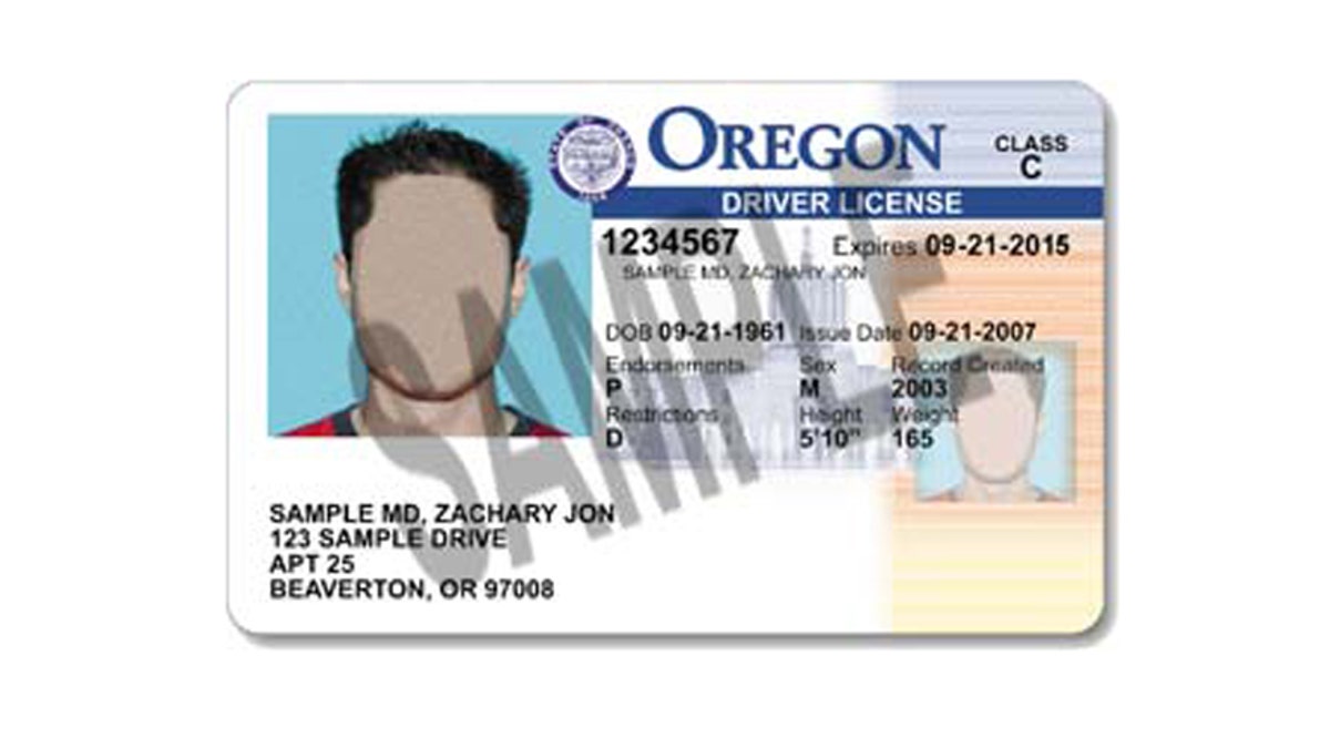 oregon license