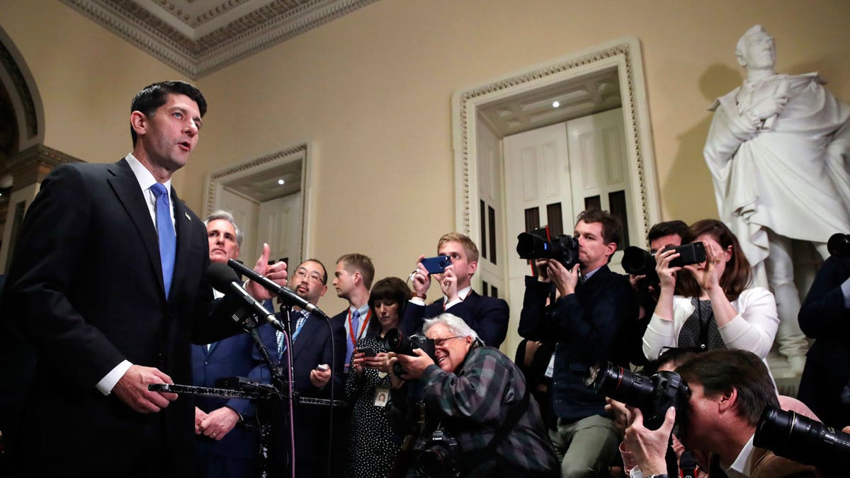 Paul Ryan press conference tax bil passes AP FBN