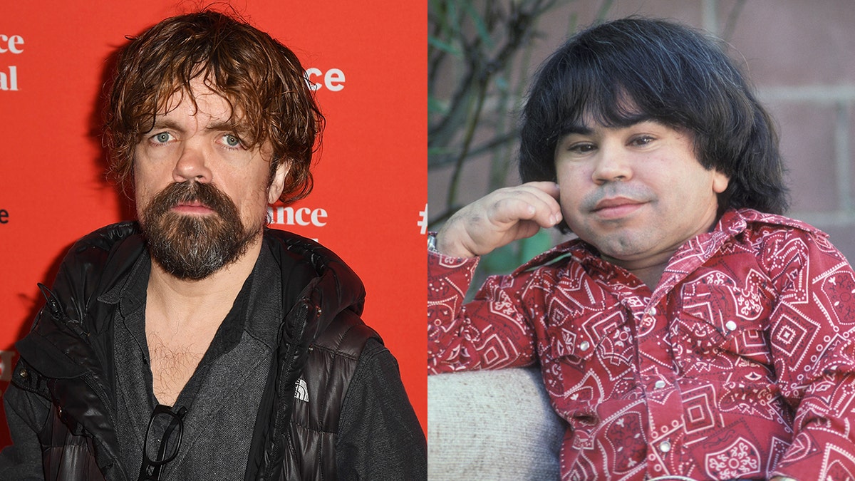 Peter Dinklage, left, portrayed French actor Hervé Villechaize in a 2018 film.