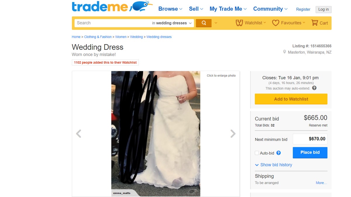 bride trademe