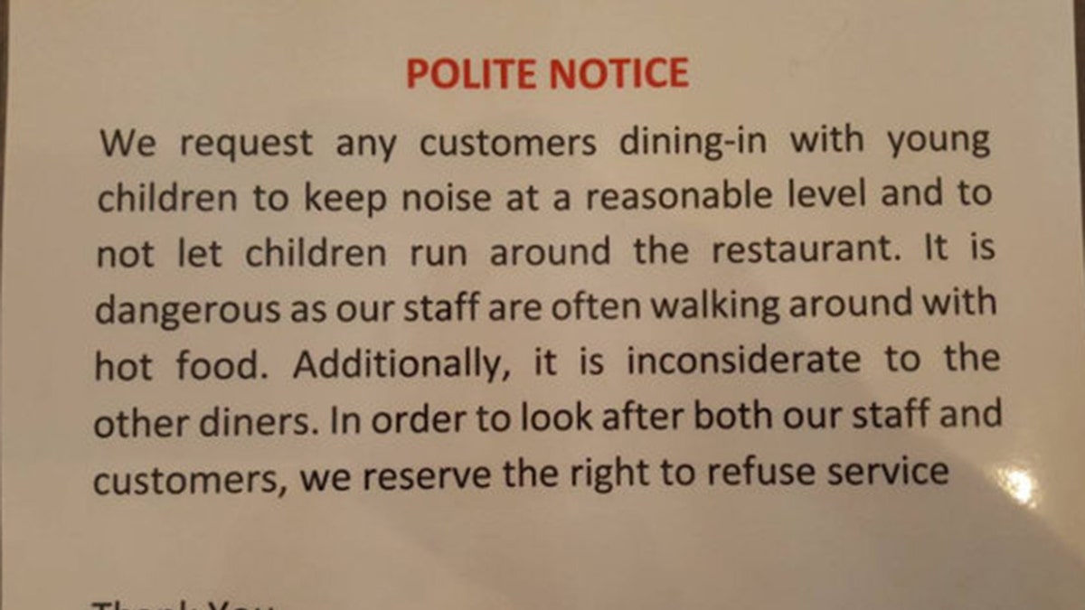 Polite notice SWNS