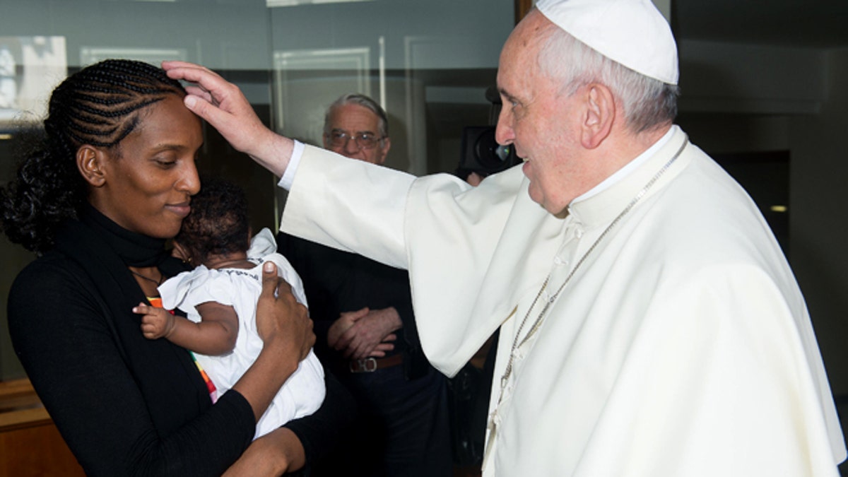 APTOPIX Vatican Pope Sudan