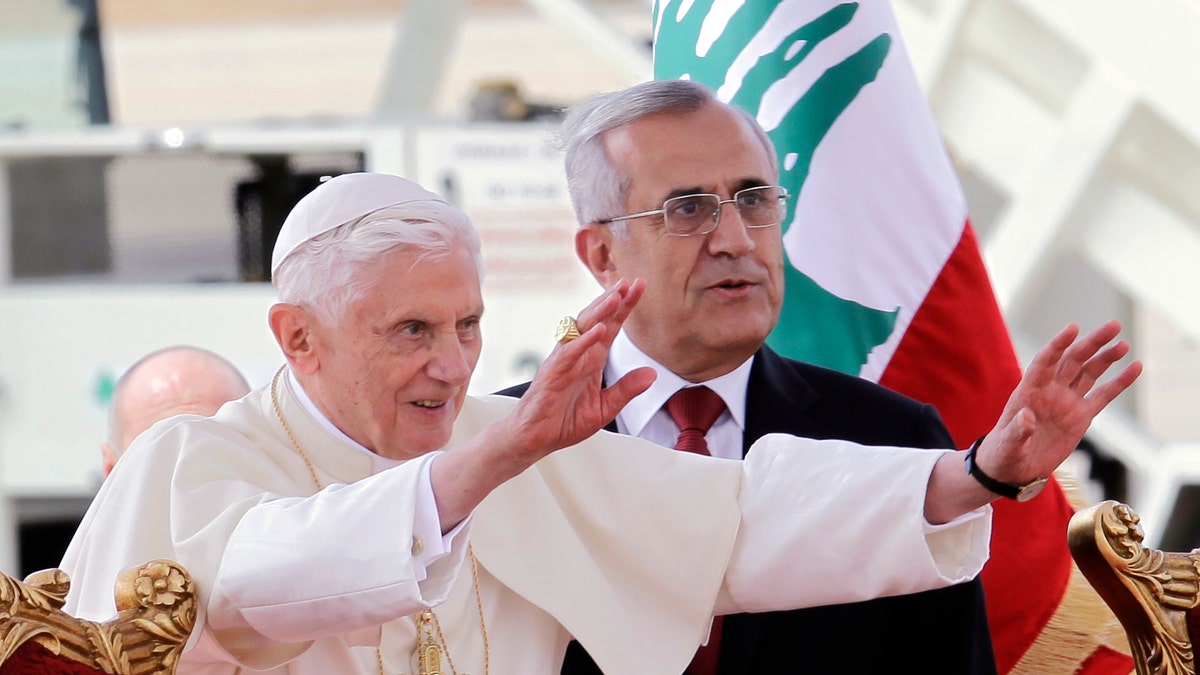 APTOPIX Mideast Lebanon Pope Benedict XVI
