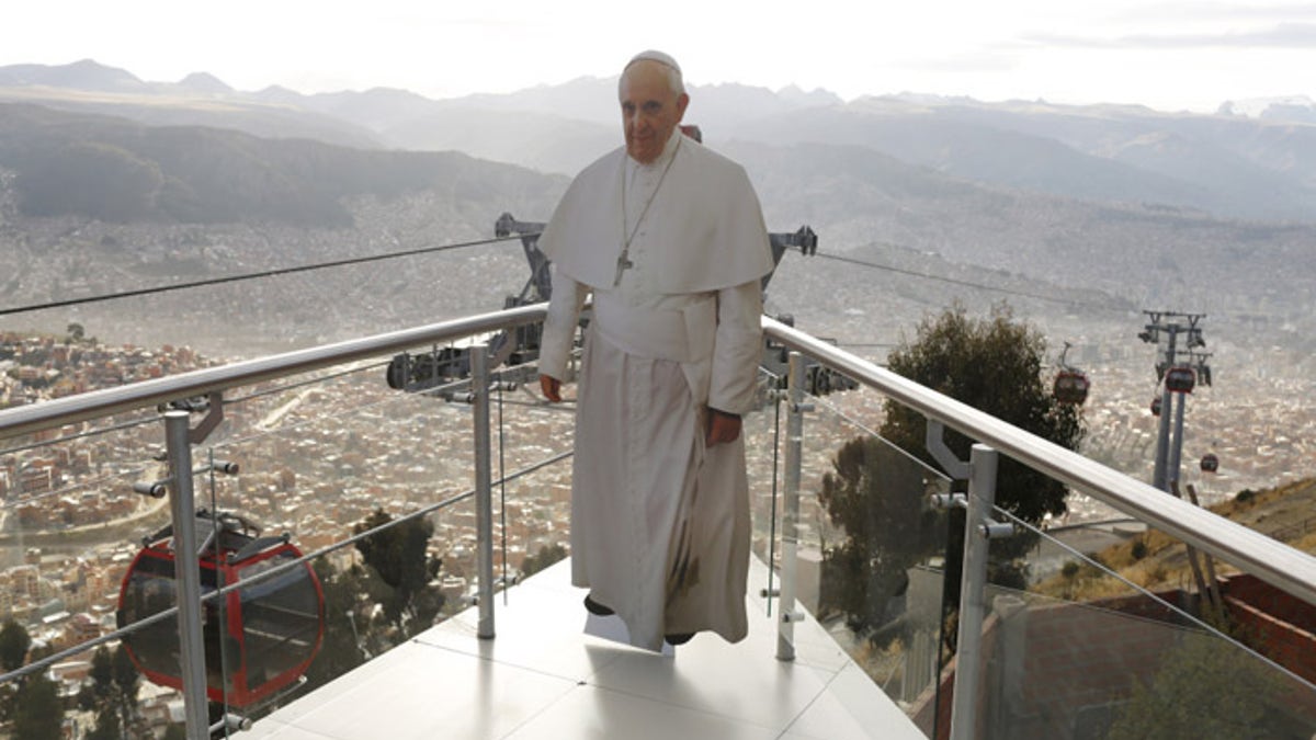 Pope Francis called "unfettered capitalism" the "dung of the devil" during his trip to South America. (The Associated Press)