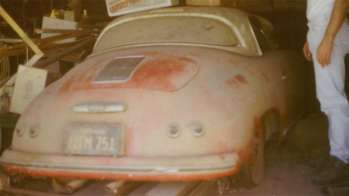 porsche 356 rear dusty