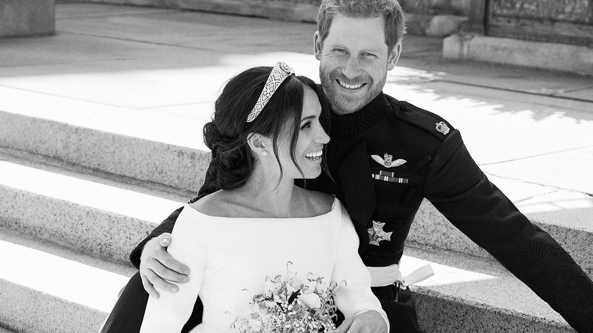 prince harry meghan markle wedding portrait ap