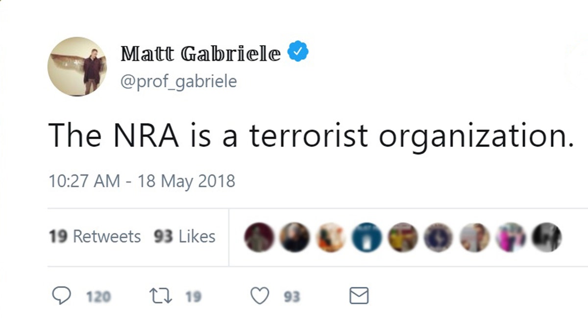 Tweet NRA Gabriele