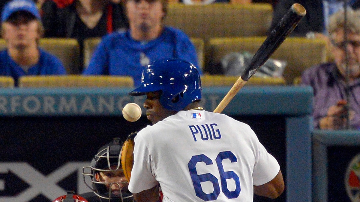 Dodgers Rookie Yasiel Puig Hit In The Face, Brawl Follows