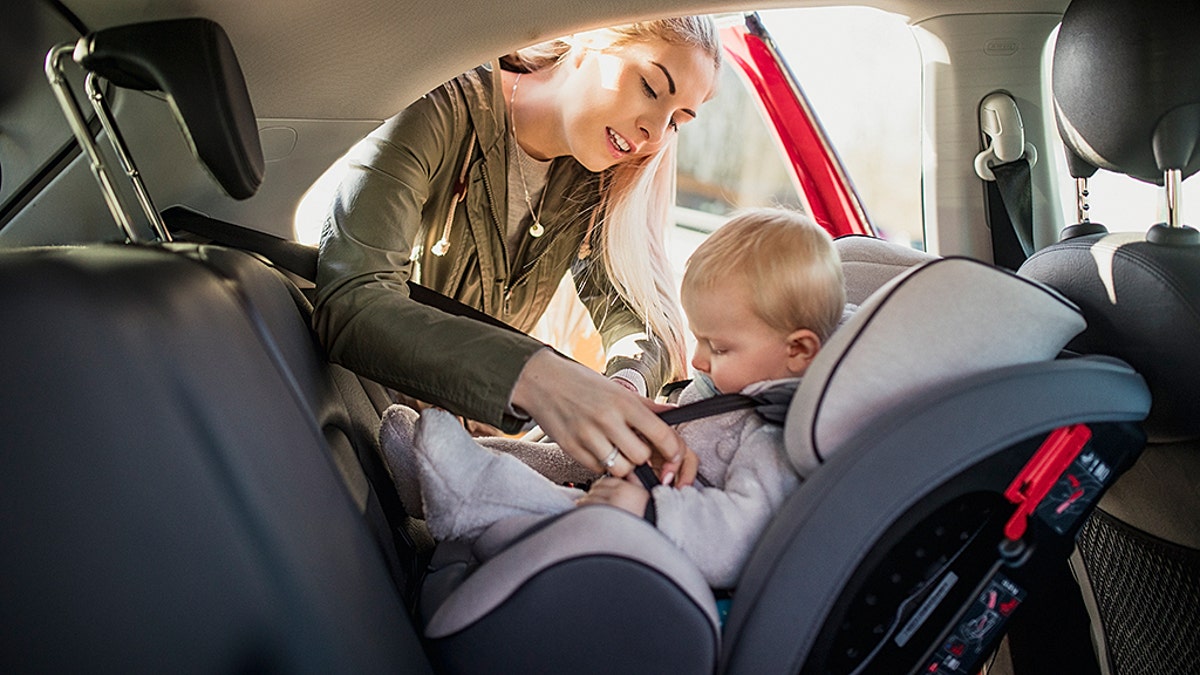 rear facing car seat istock