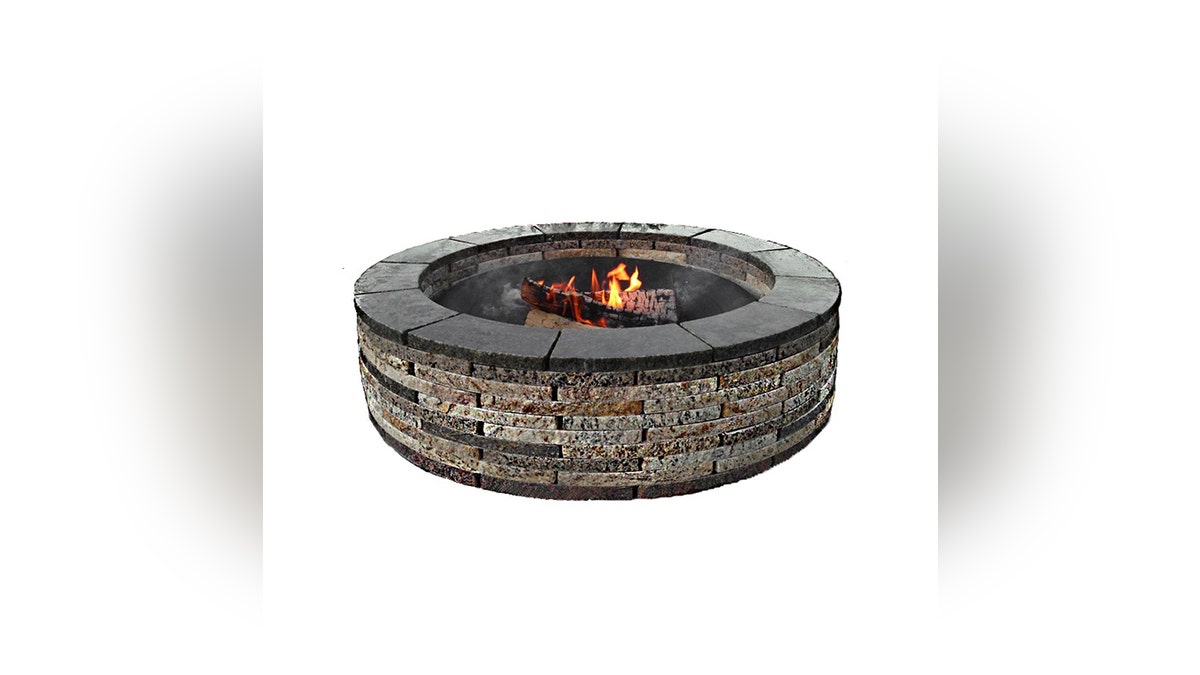 Recycled countertops fire pit