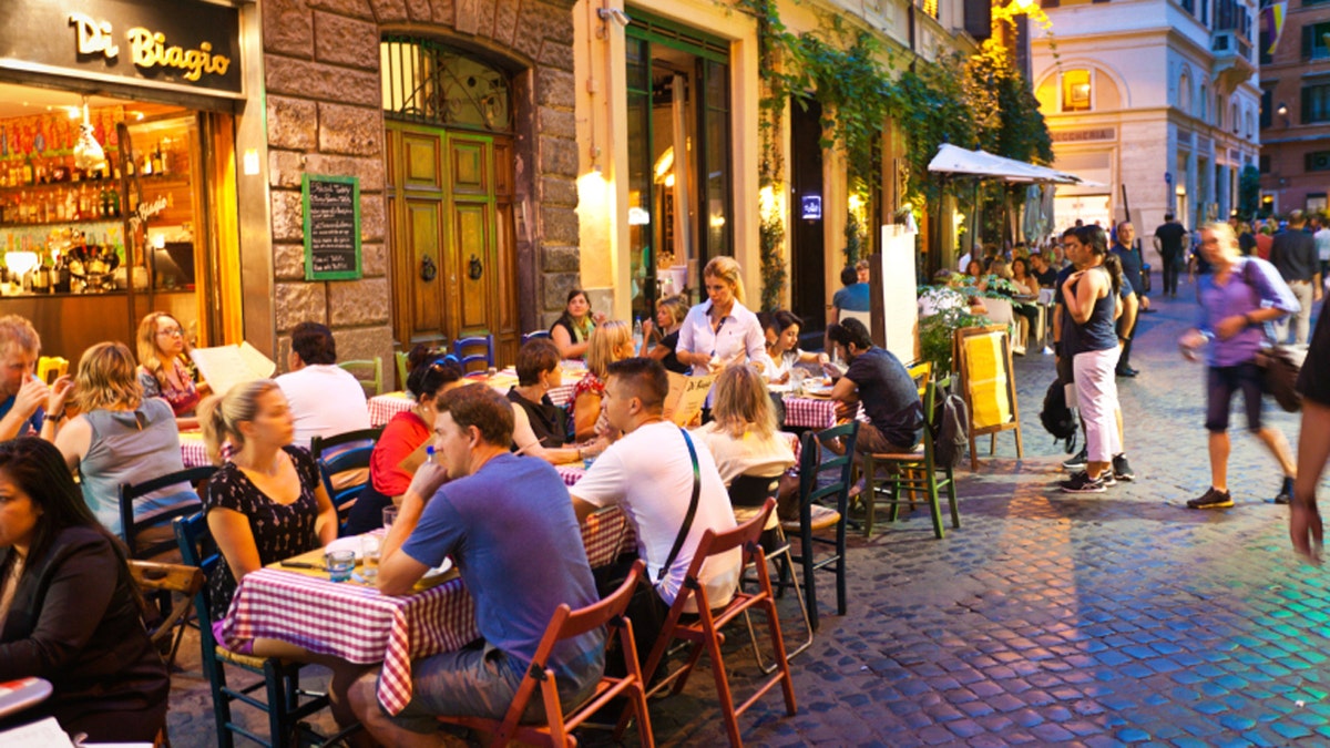 Italy streets cafe