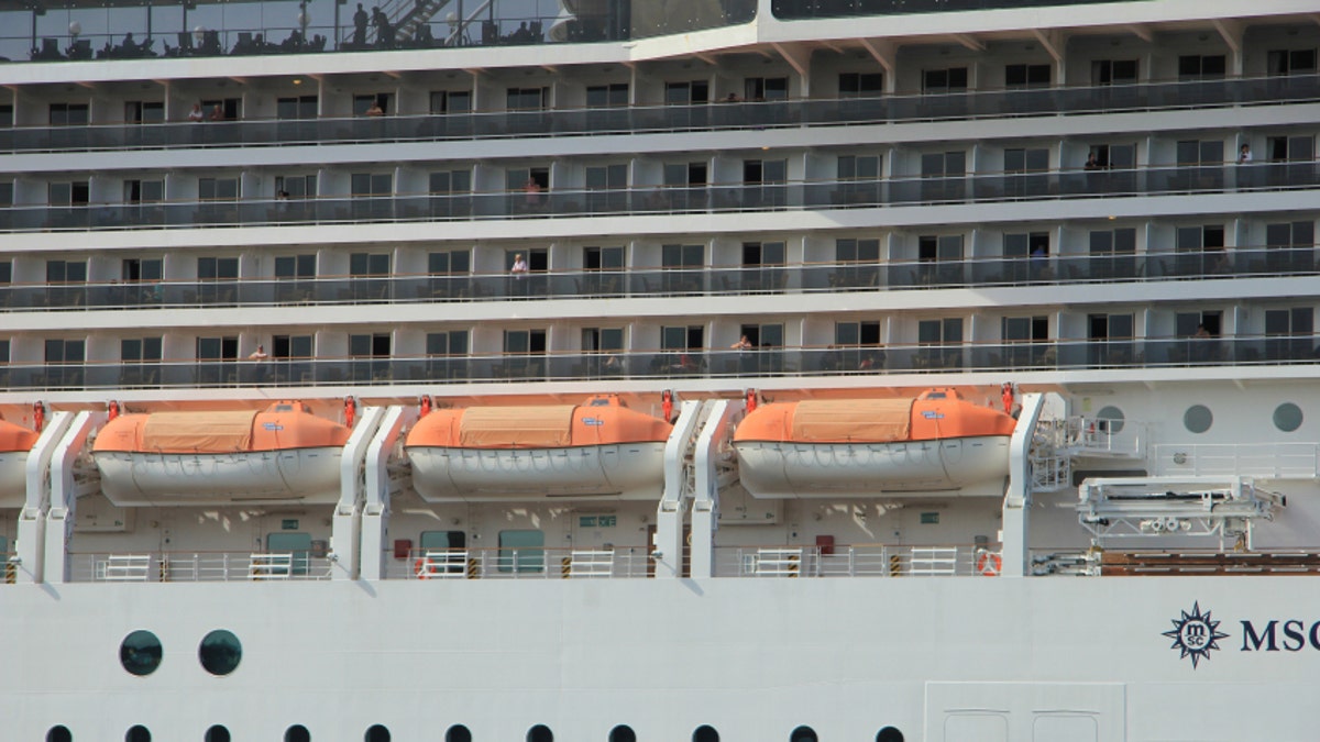 Velsen, the Netherlands, July 7th, 2014 : MSC Magnifica