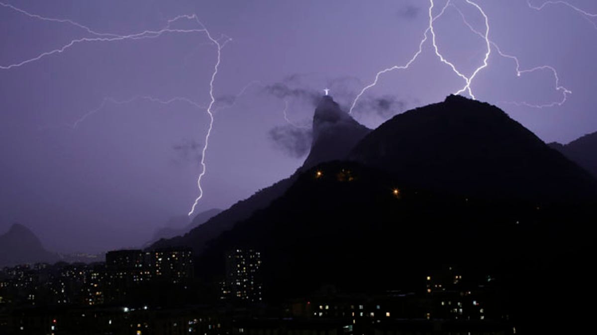 APTOPIX Brazil Rio Storm