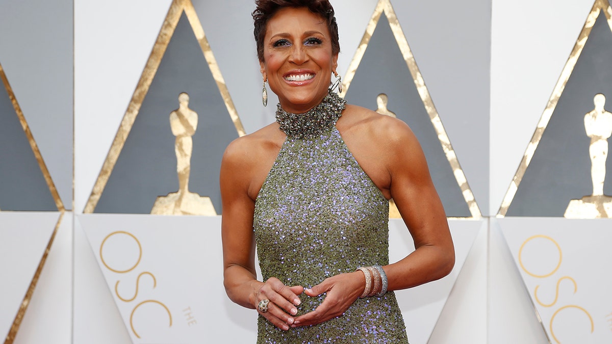 Television presenter Robin Roberts arrives at the 88th Academy Awards in Hollywood, California February 28, 2016.
