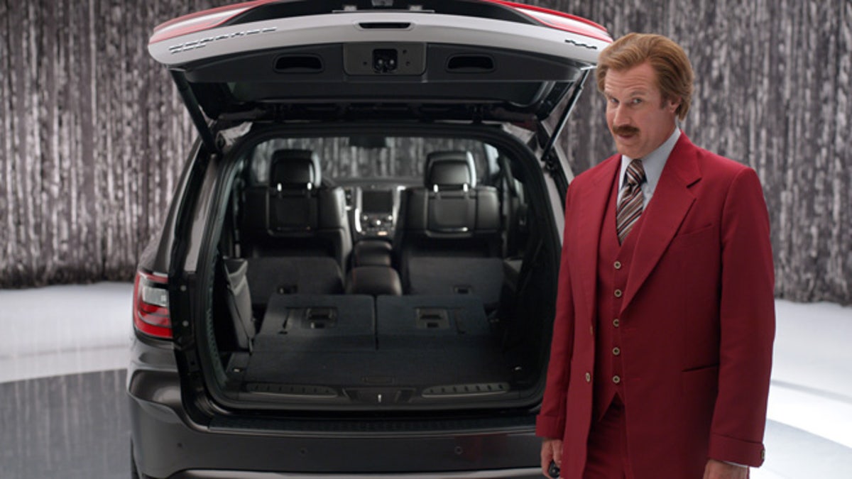Ron Burgundyu201D anchors new 2014 Dodge Durango advertising campaign in unique partnership with Dodge brand and Paramount Pictures upcoming film u201CAnchorman 2: The Legend Continuesu201D  (The Dodge Brand/Paramount Pictures)
