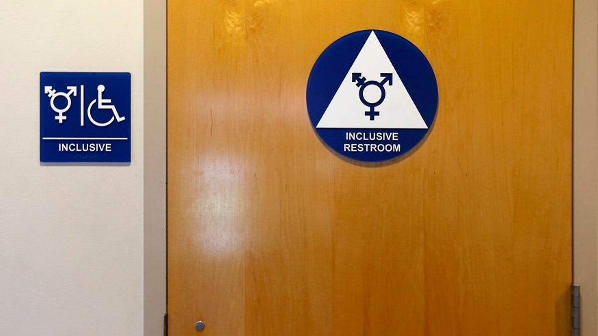 A gender-neutral bathroom is seen at the University of California, Irvine in Irvine, California September 30, 2014. The University of California will designate gender-neutral restrooms at its 10 campuses to accommodate transgender students, in a move that may be the first of its kind for a system of colleges in the United States. REUTERS/Lucy Nicholson (UNITED STATES - Tags: EDUCATION SOCIETY POLITICS) - GM1EAA10JEQ01