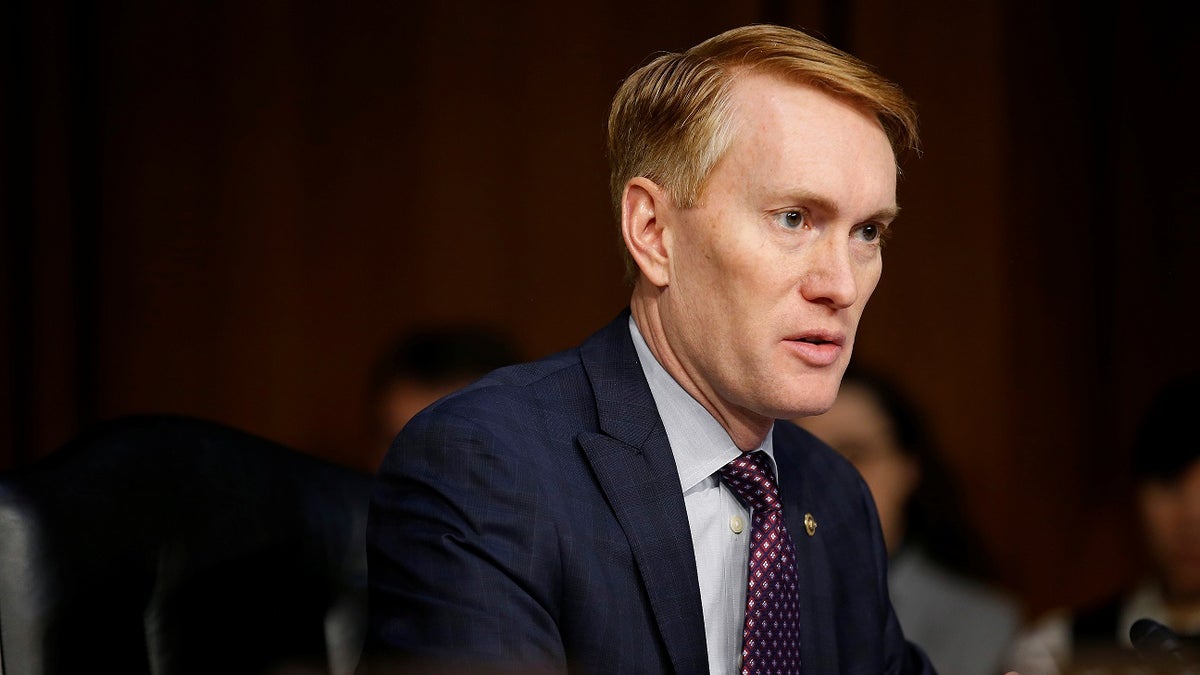 Senator James Lankford (R-OK) speaks during Senate Intelligence Committee hearing to answer questions related to Russian use of social media to influence U.S. elections, on Capitol Hill in Washington, U.S., November 1, 2017. REUTERS/Joshua Roberts - RC176A395460