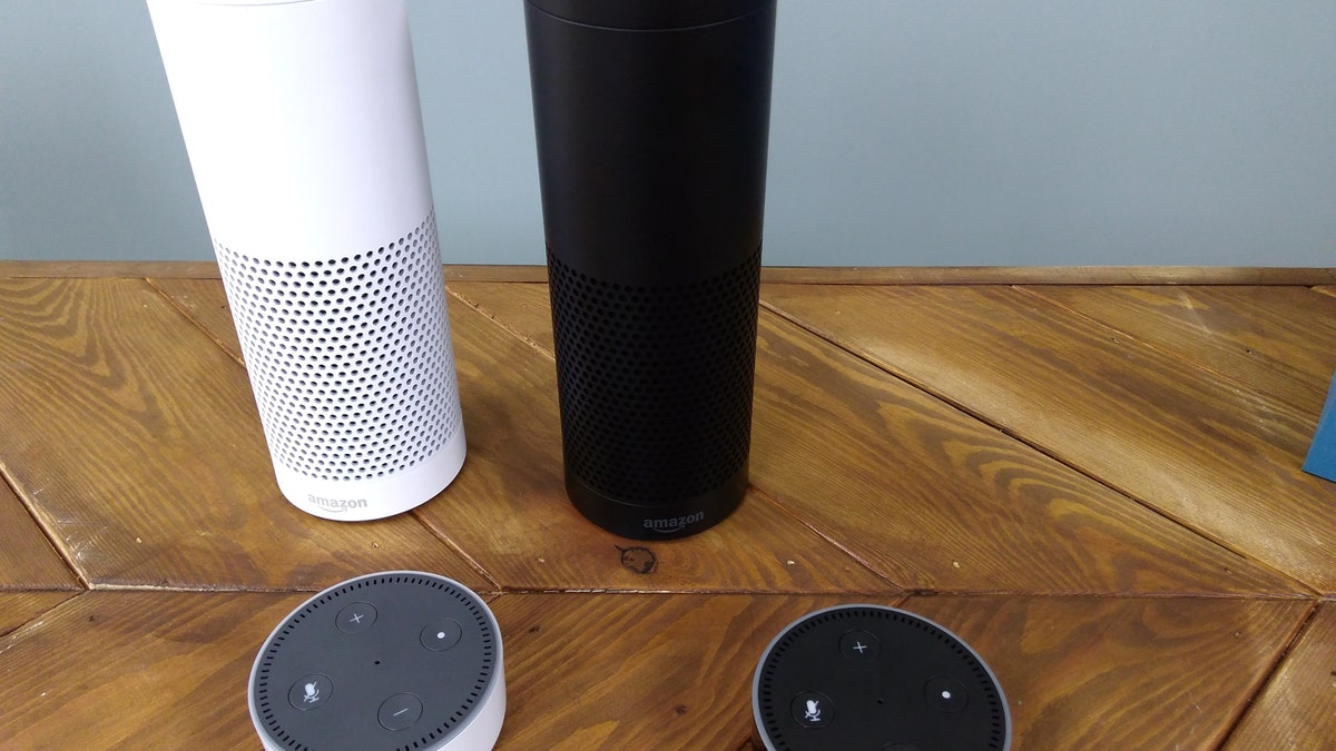 The Amazon Echo, a voice-controlled virtual assistant, is seen at it's product launch for Britain and Germany in London, Britain, September 14, 2016. REUTER/Peter Hobson - RTSNQKL