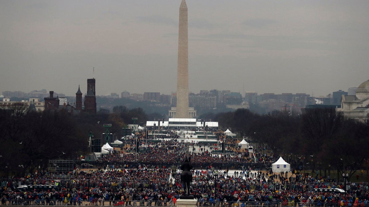 Trump inauguration crowd pic