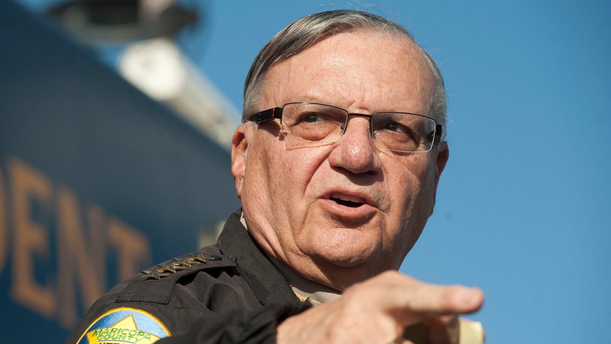 Maricopa County Sheriff Joe Arpaio announces newly launched program aimed at providing security around schools in Anthem, Arizona, U.S. January 9, 2013. REUTERS/Laura Segall/File Photo - TM3ECAP1FKH01