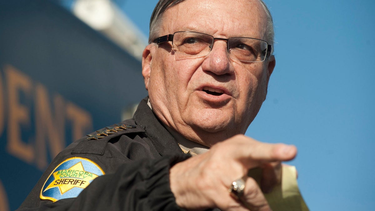 Maricopa County Sheriff Joe Arpaio announces newly launched program aimed at providing security around schools in Anthem, Arizona, U.S. January 9, 2013. REUTERS/Laura Segall/File Photo - TM3ECAP1FKH01