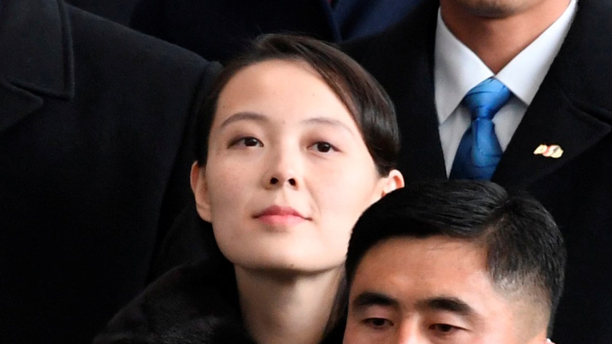 North Korea's leader Kim Jong Un's younger sister Kim Yo Jong arrives at Incheon International Airport, South Korea,  in this photo taken by Kyodo February 9, 2018.  Mandatory credit Kyodo/via REUTERS   ATTENTION EDITORS - THIS IMAGE HAS BEEN SUPPLIED BY A THIRD PARTY. NOT FOR SALE FOR MARKETING OR ADVERTISING CAMPAIGNS. MANDATORY CREDIT. JAPAN OUT. NO COMMERCIAL OR EDITORIAL SALES IN JAPAN. THIS PICTURE WAS PROCESSED BY REUTERS TO ENHANCE QUALITY. AN UNPROCESSED VERSION WILL BE PROVIDED SEPARATELY. - RC1A99AA3200