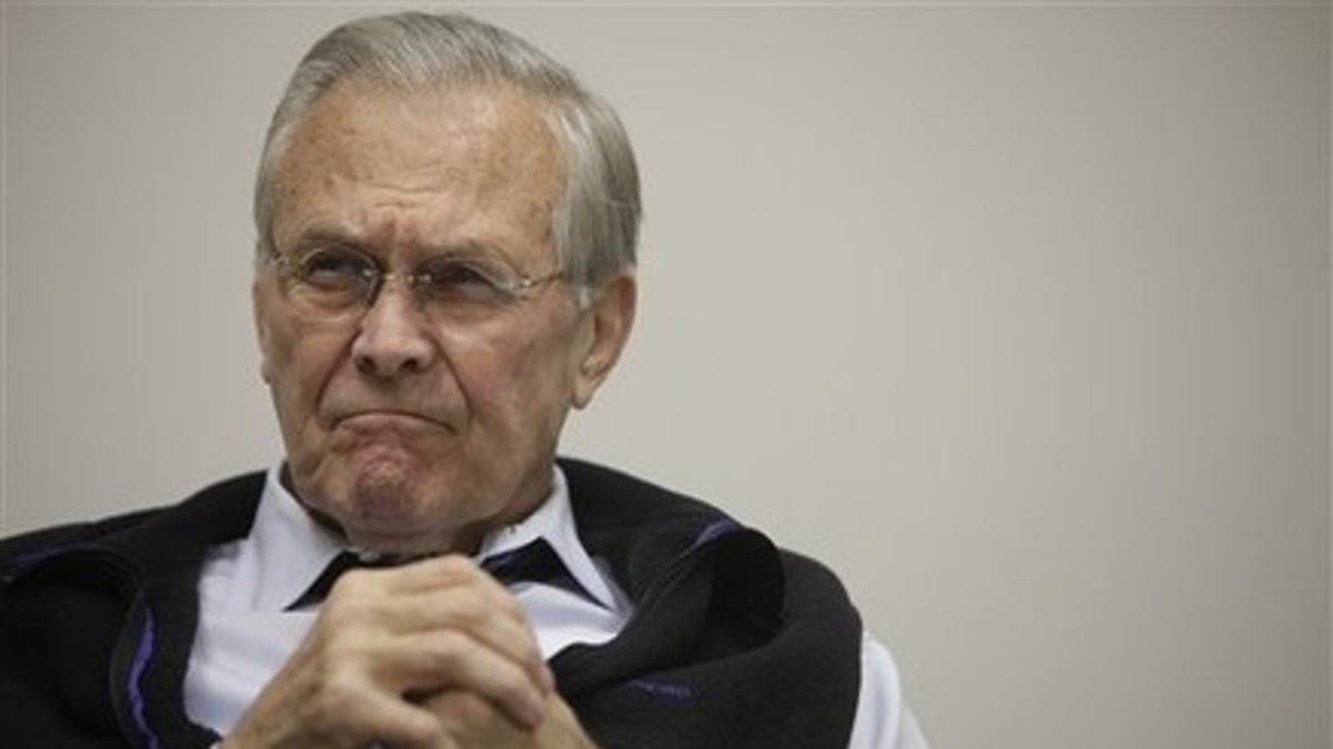 Rumsfeld akan menyajikan dokumen untuk klaim yang dibuat dalam memoar yang akan datang