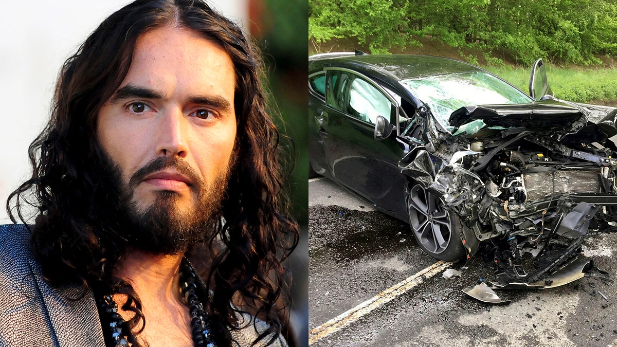 russell brand mom car crash reuters swns