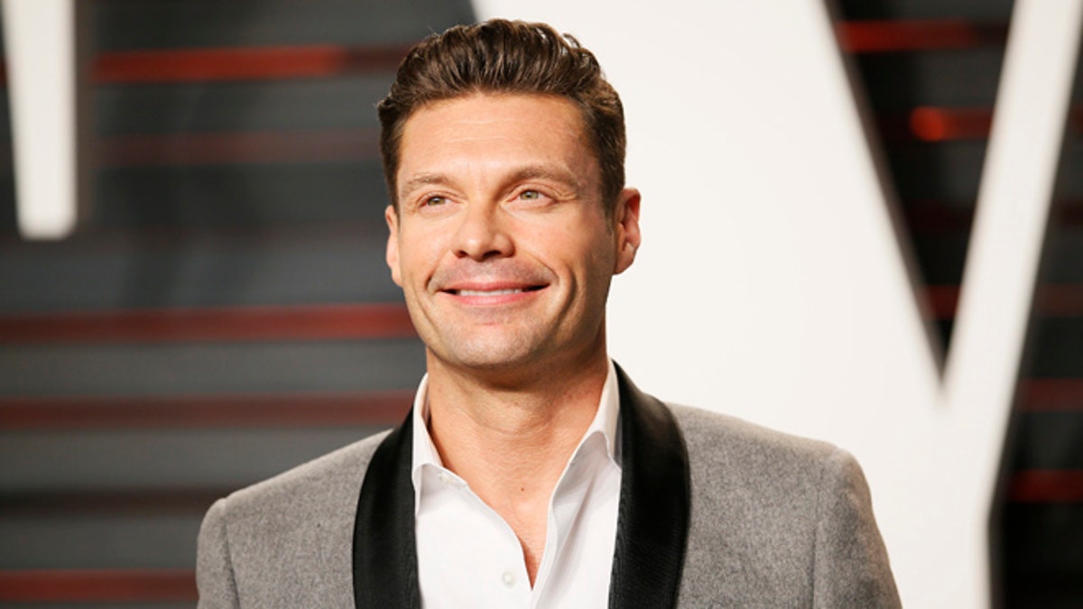 TV personality Ryan Seacrest arrives at the Vanity Fair Oscar Party in Beverly Hills, California February 28, 2016. REUTERS/Danny Moloshok - RTS8HWQ