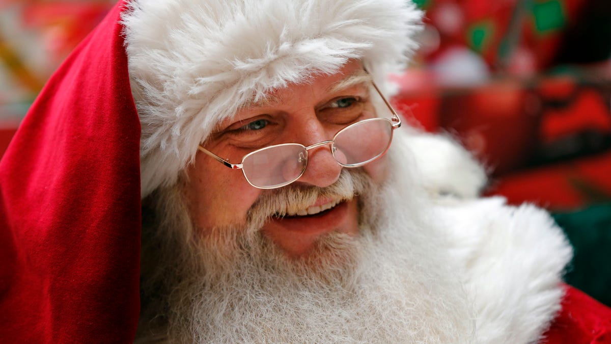 Santa Claus at a mall