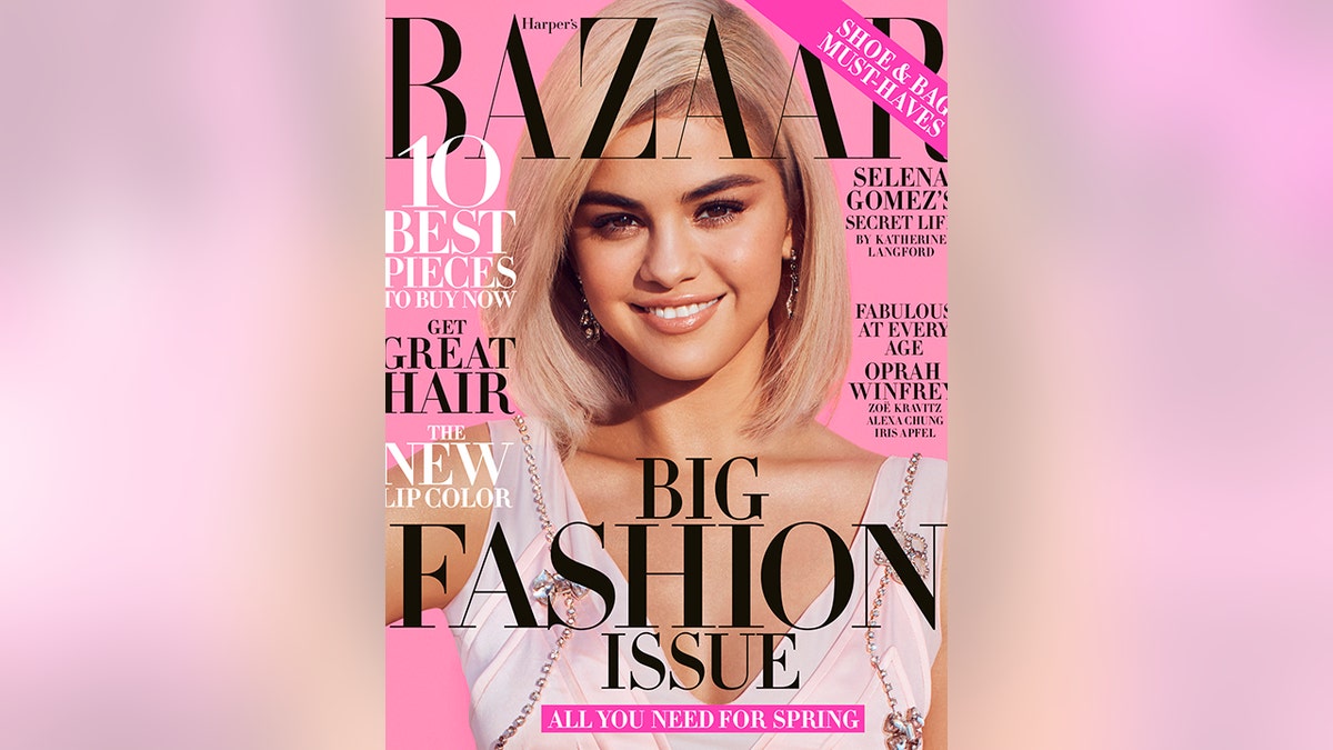 selena gomez harpers cover 2018