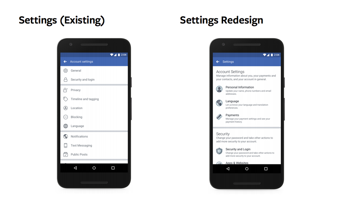 settings grab facebook