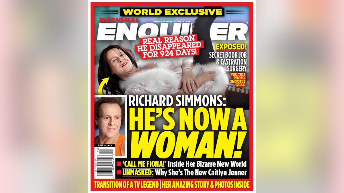 richard simmons enquirer cover