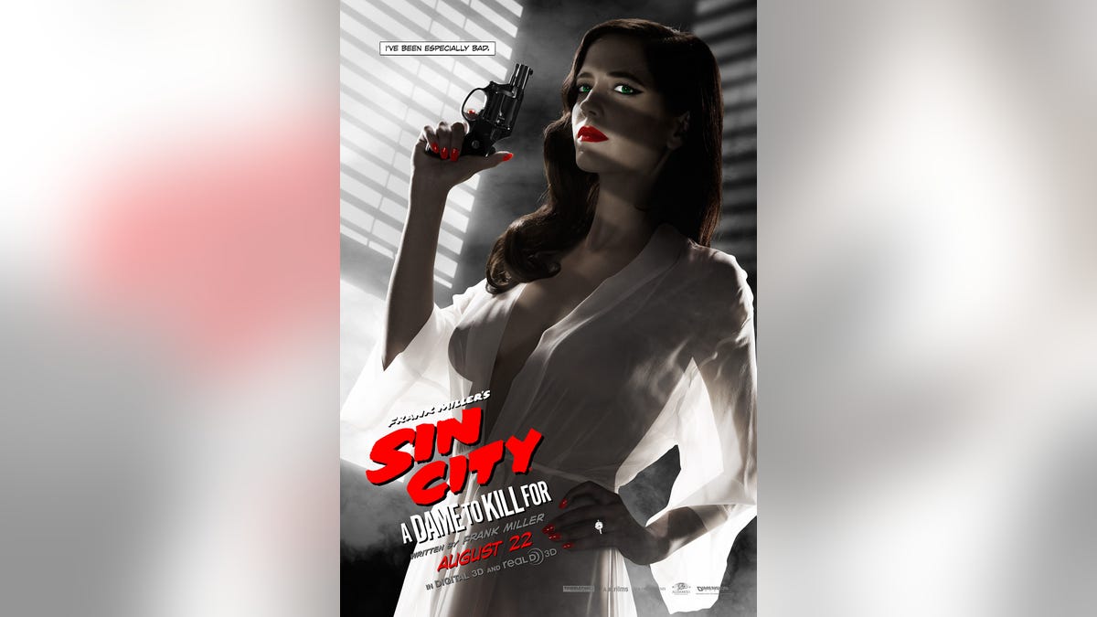Eva Green's 'Sin City' poster showing too much breast?