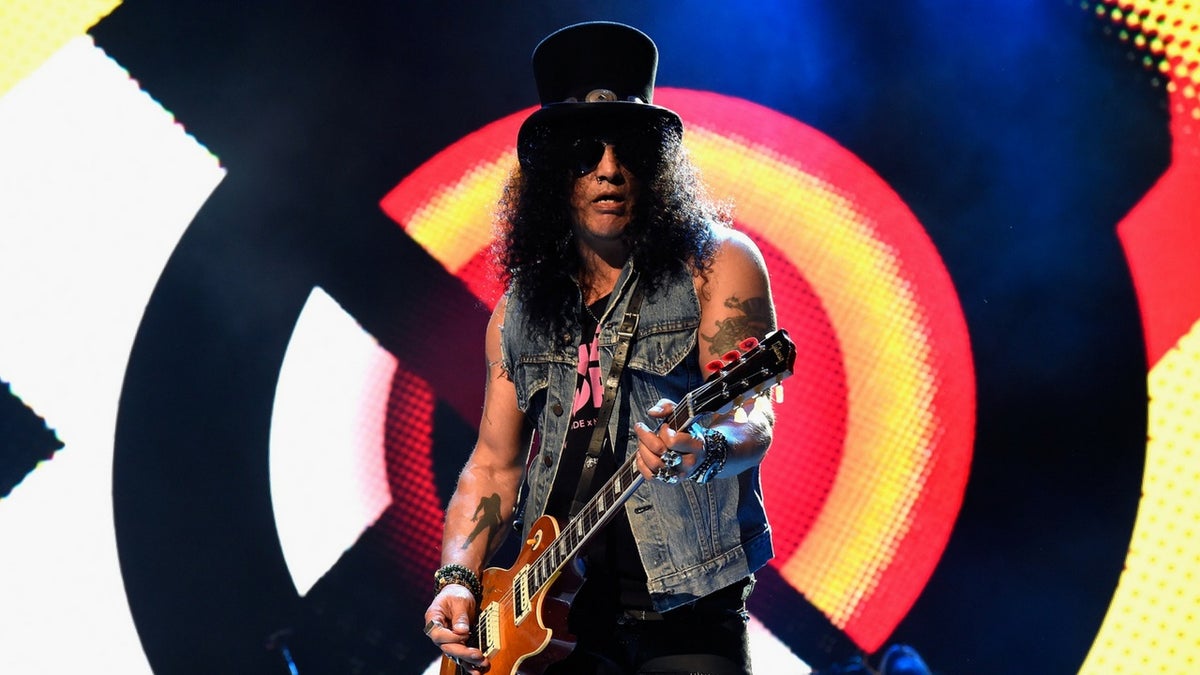 Slash on guitar