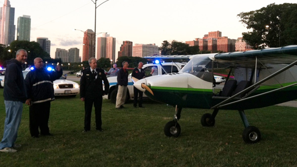 Plane Landing-Lake Shore Drive