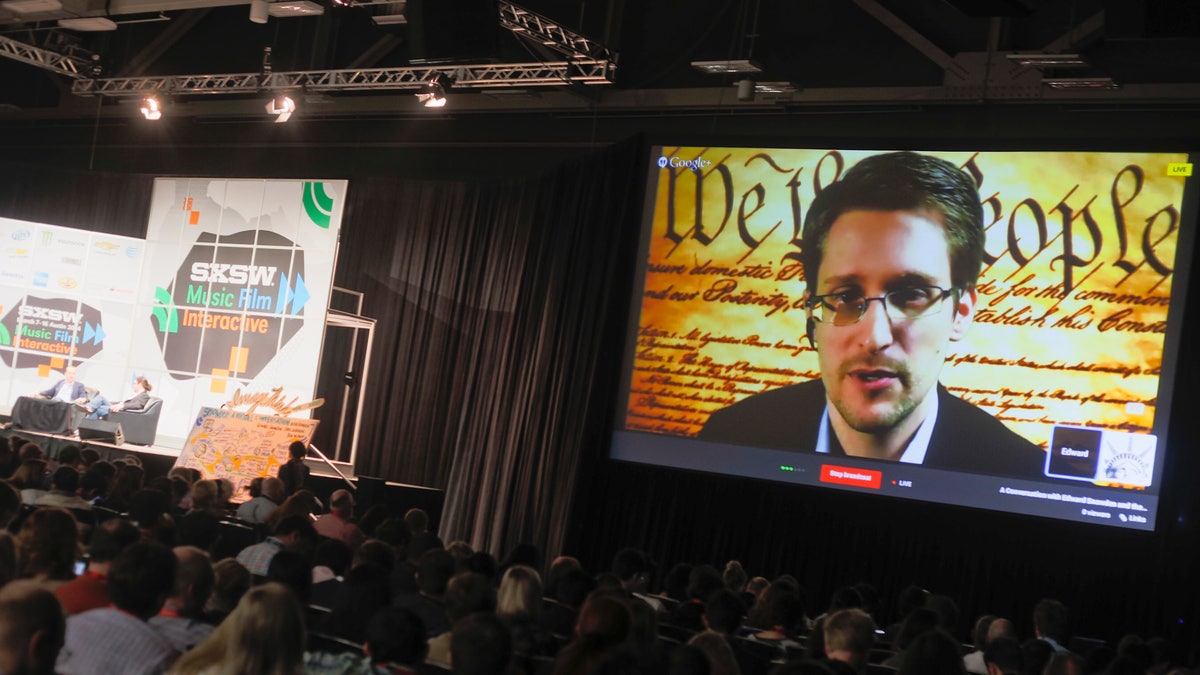 APTOPIX SXSW 2014- Edward Snowden Simulcast-Interactive